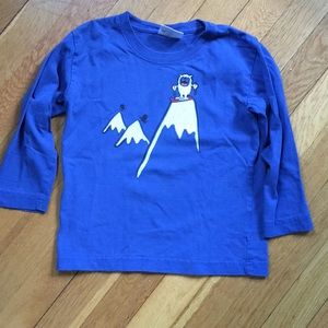 Hanna Andersson Boys long sleeve blue shirt